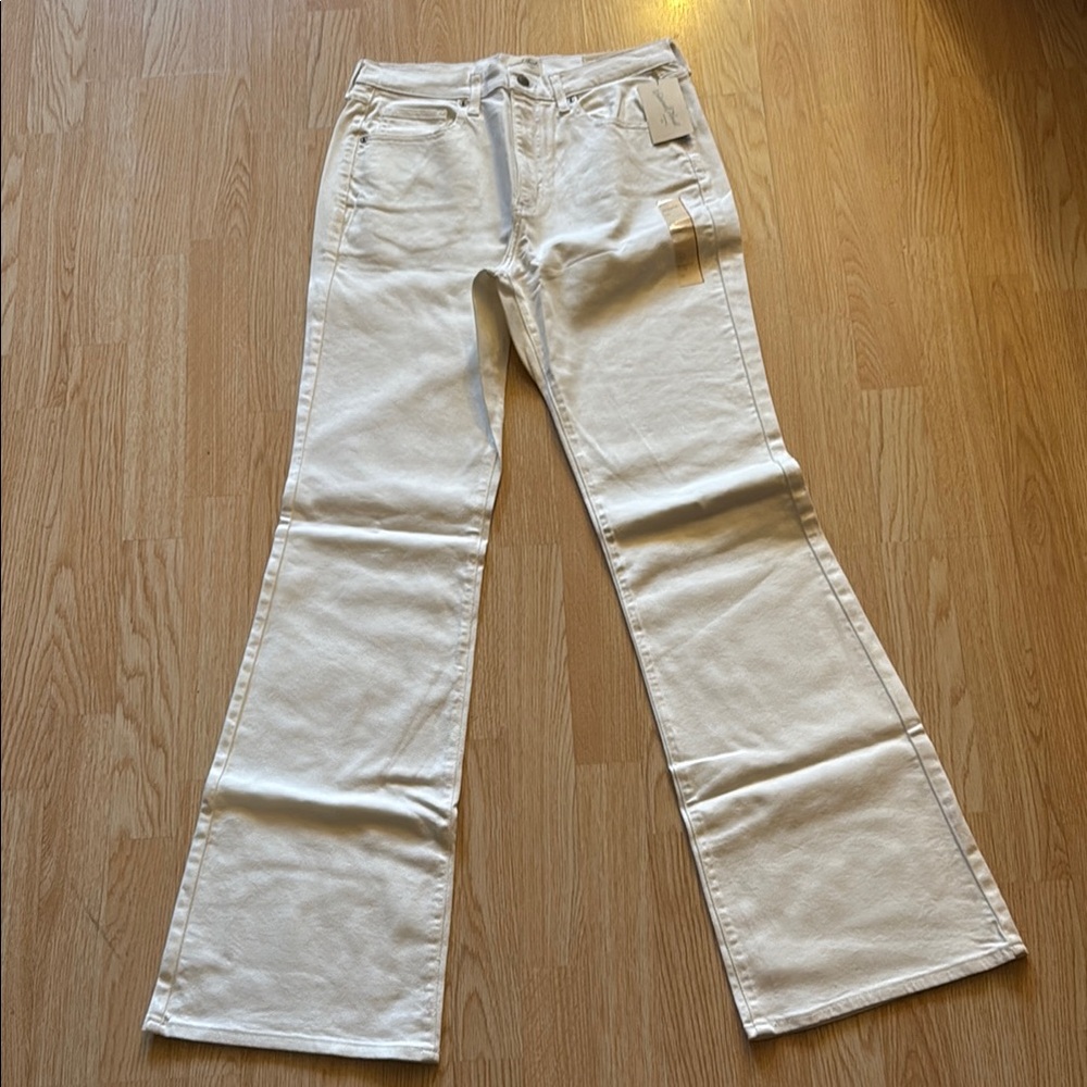Women's White Flared Jeans